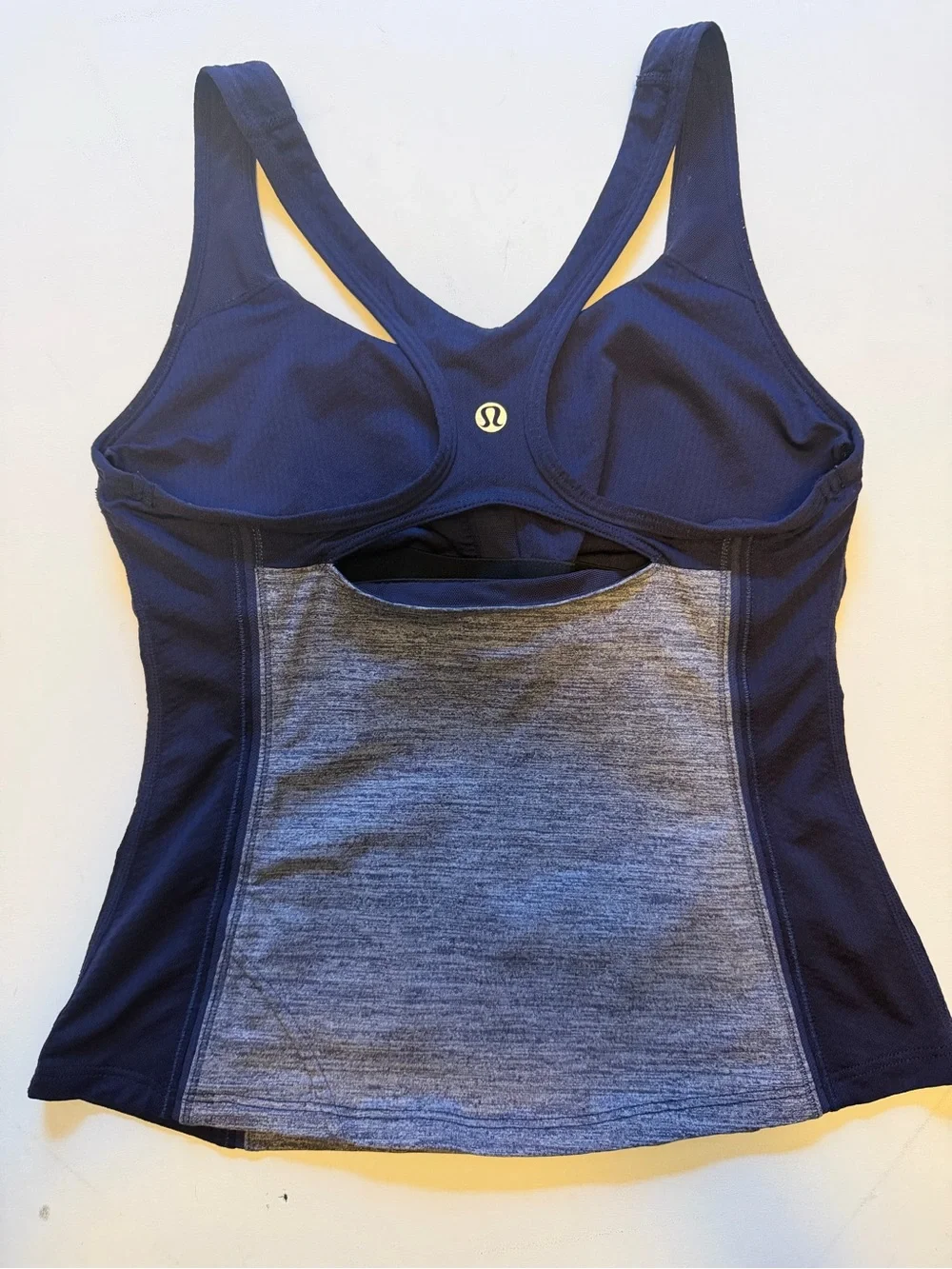 Lululemon Get Fit Tank Heathered Deep Indigo
